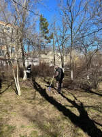 В Пролетарском районе началась активная уборка территорий